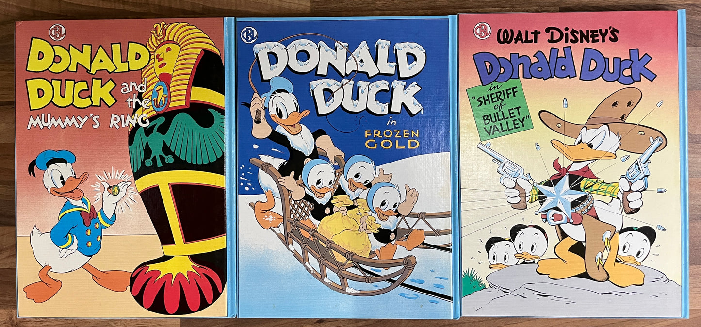 Carl Barks Library of Walt Disney's Donald Duck and the Mummy's Ring 3 Vol. HC Box Set