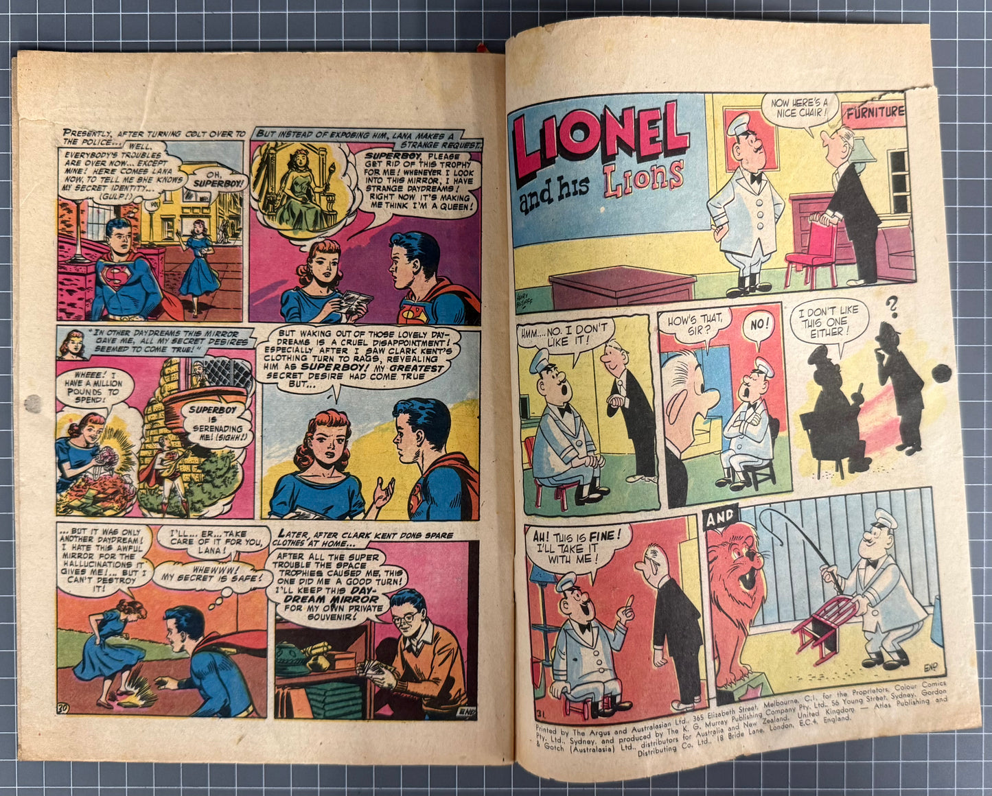 SUPERBOY #101 [COLOUR COMICS] AUSTRALIAN PRE-DECIMAL *SCARCE* 1957