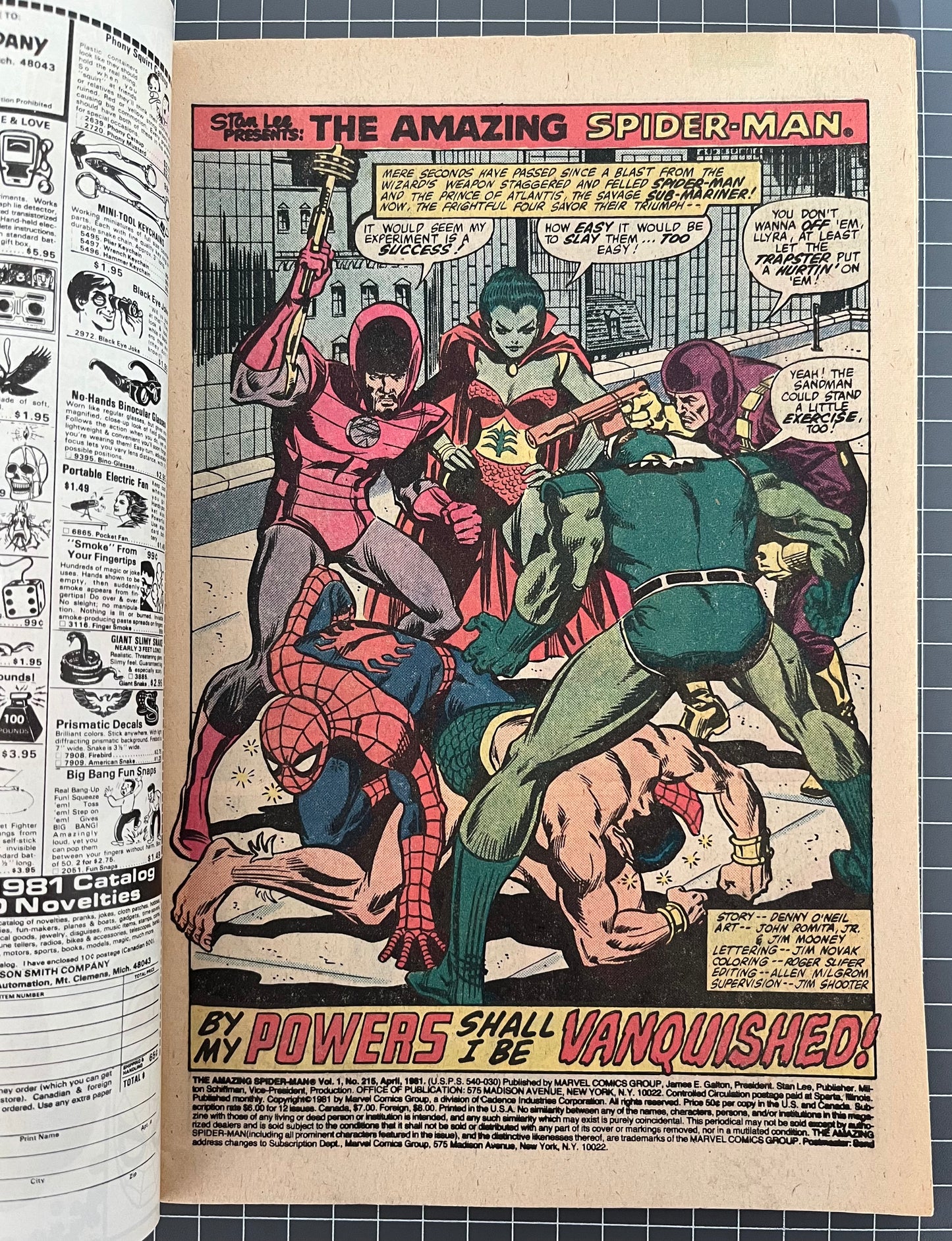 THE AMAZING SPIDER-MAN #215 [MARVEL COMICS] 1981 VF-