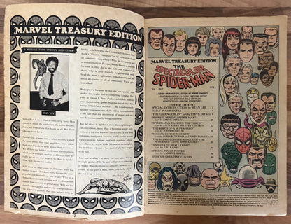 🔑 MARVEL TREASURY EDITION #1: SPECTACULAR SPIDER-MAN COMIC 1974 GD/VG