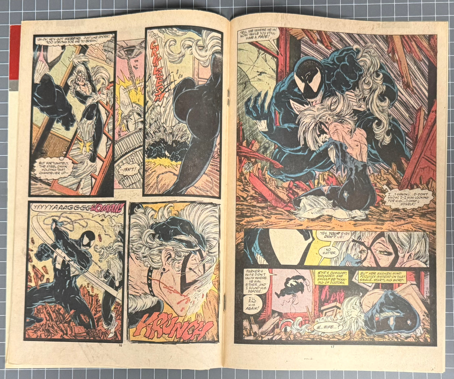 🔑 THE AMAZING SPIDER-MAN #316 [MARVEL COMICS] *1ST FULL COVER VENOM* 1989 FN