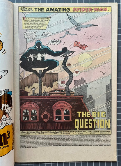 🔑 THE AMAZING SPIDER-MAN #290 [MARVEL COMICS] NEWSSTAND 1987 FN