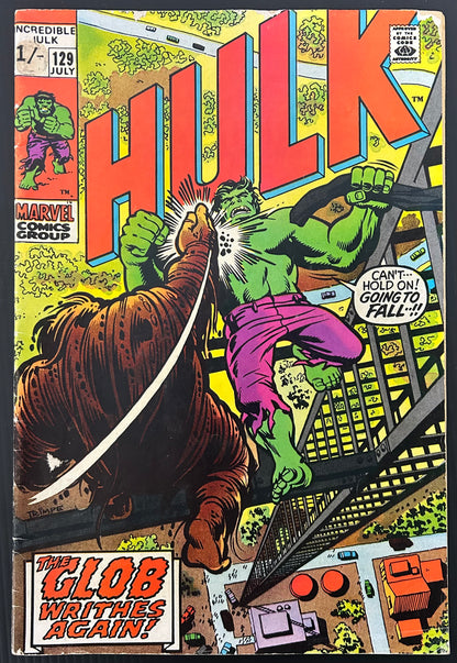 THE INCREDIBLE HULK #129 [MARVEL COMICS] DIRECT 1970