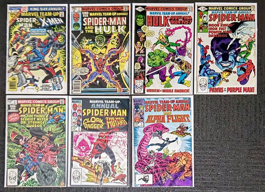 🔑 MARVEL TEAM-UP #1-150 + ANNUALS #1-7 COMPLETE SERIES 1972