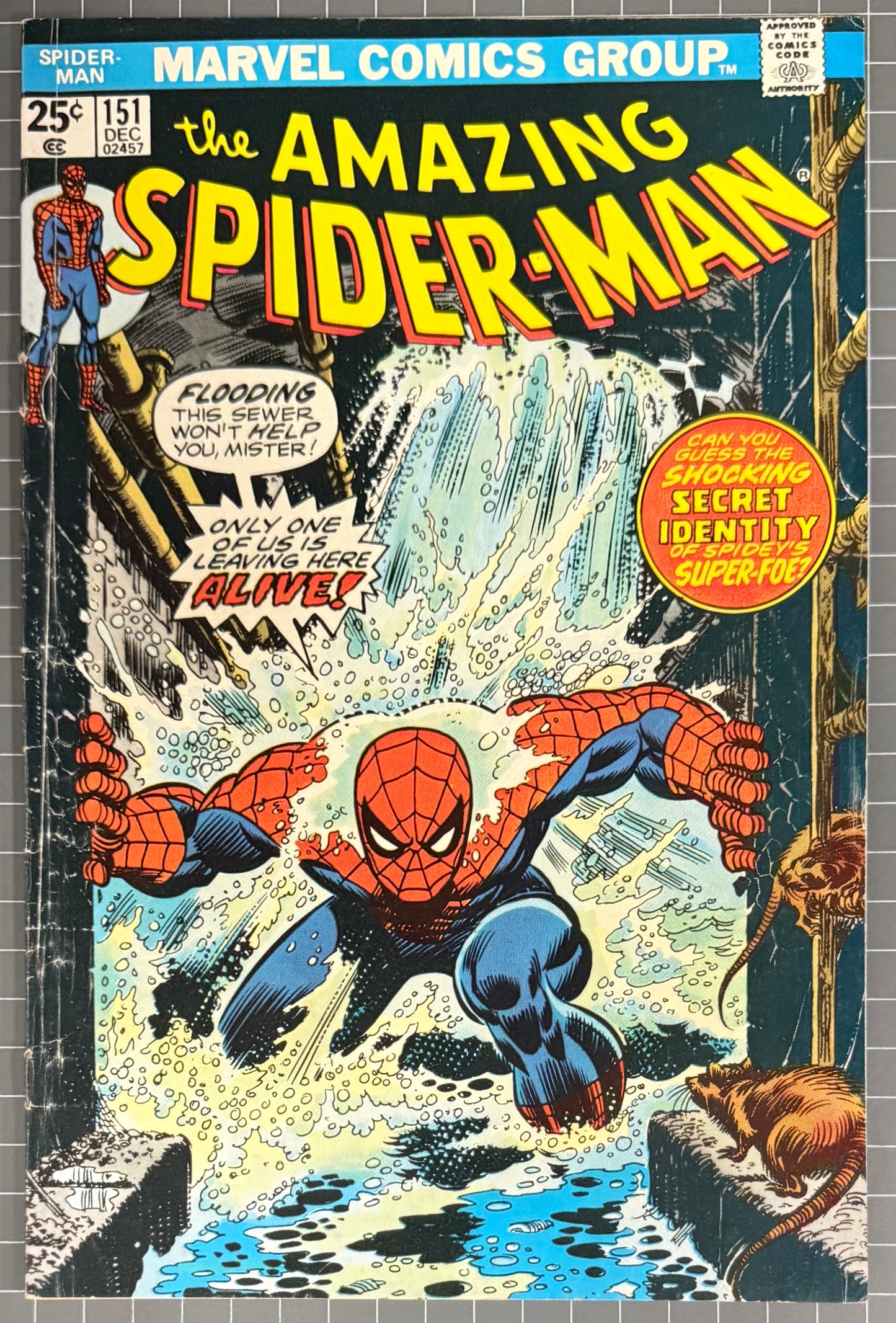 THE AMAZING SPIDER-MAN #151 [MARVEL COMICS] 1975 VG/FN