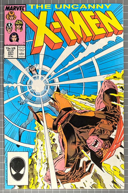 🔑 THE UNCANNY X-MEN #221 [MARVEL] DIRECT COMIC ***1ST MR SINISTER*** 1987 VF+
