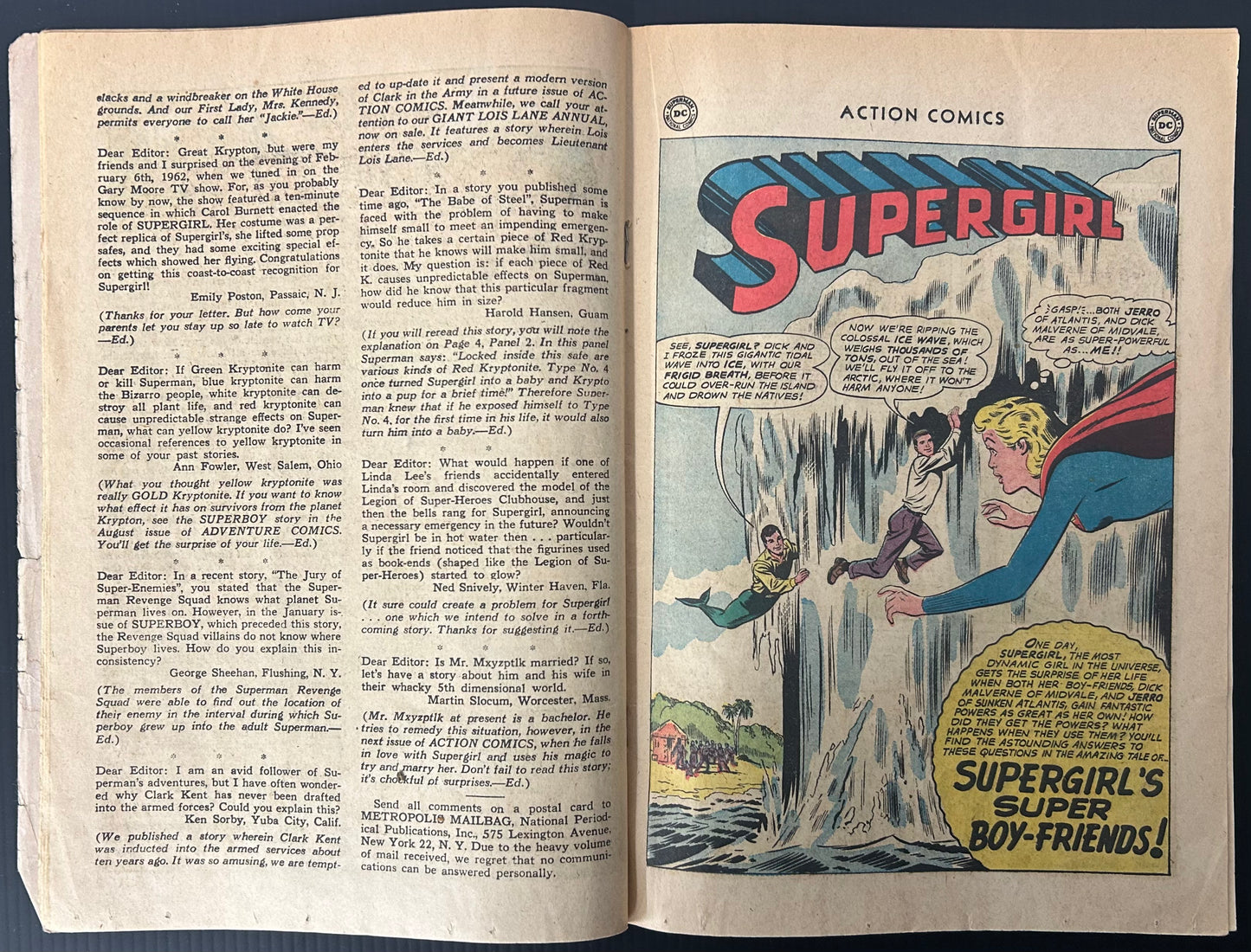 ACTION COMICS #290 [DC COMICS] DIRECT 1962 GD-