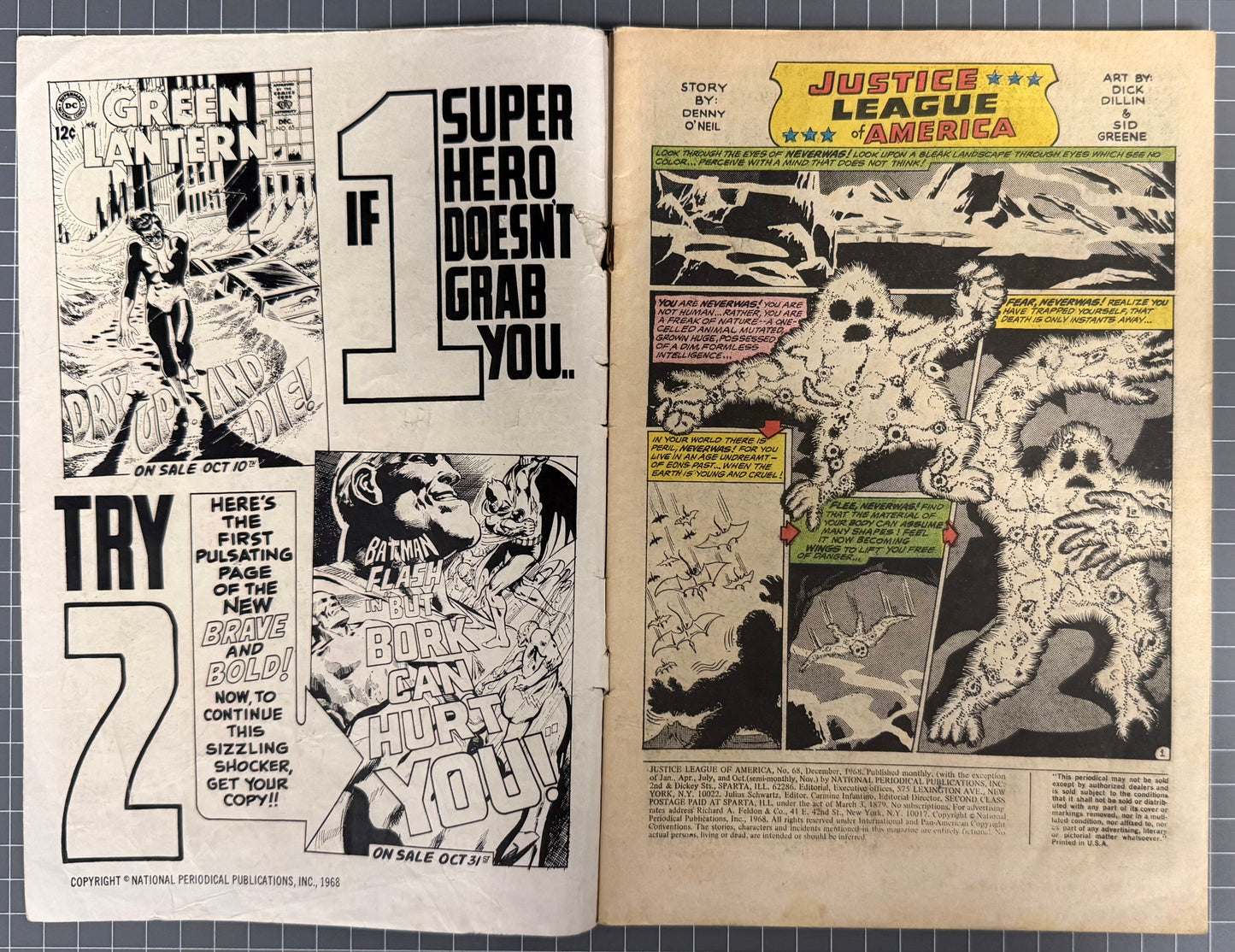 JUSTICE LEAGUE OF AMERICA #68 [DC COMICS] 1968 VG-