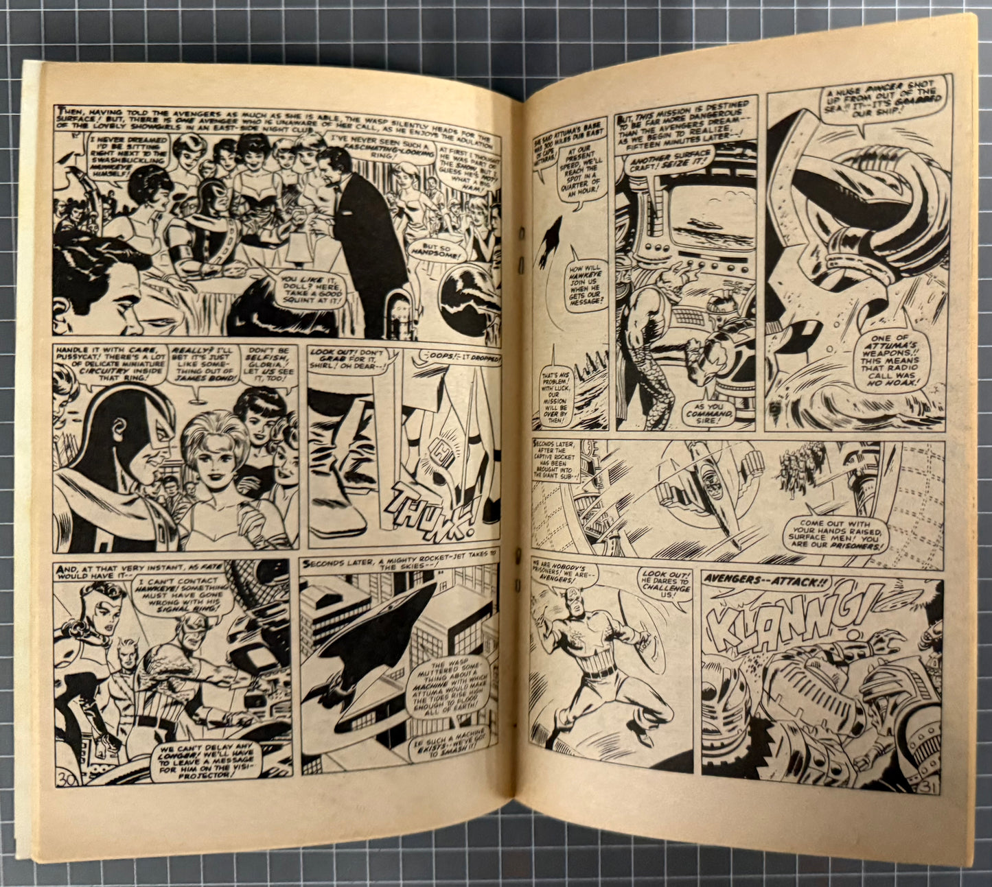 🔑 THE AVENGERS #9 [YAFFA PUBLISHING] AUSTRALIAN MARVEL DIGEST COMIC 1982