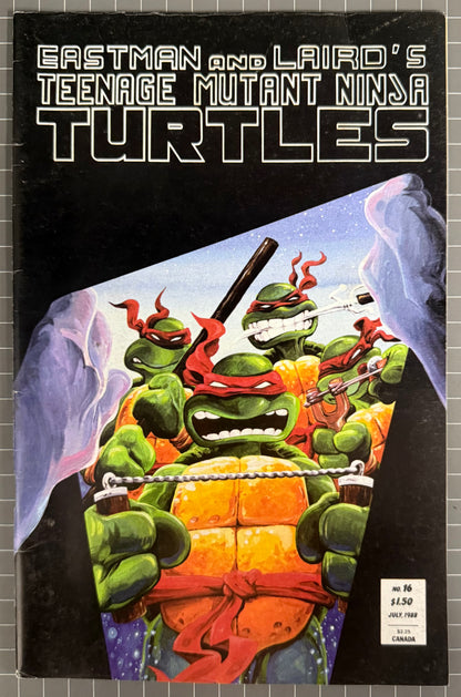 🔑 TEENAGE MUTANT NINJA TURTLES #16 (TMNT) [MIRAGE] COMIC 1988 FN-