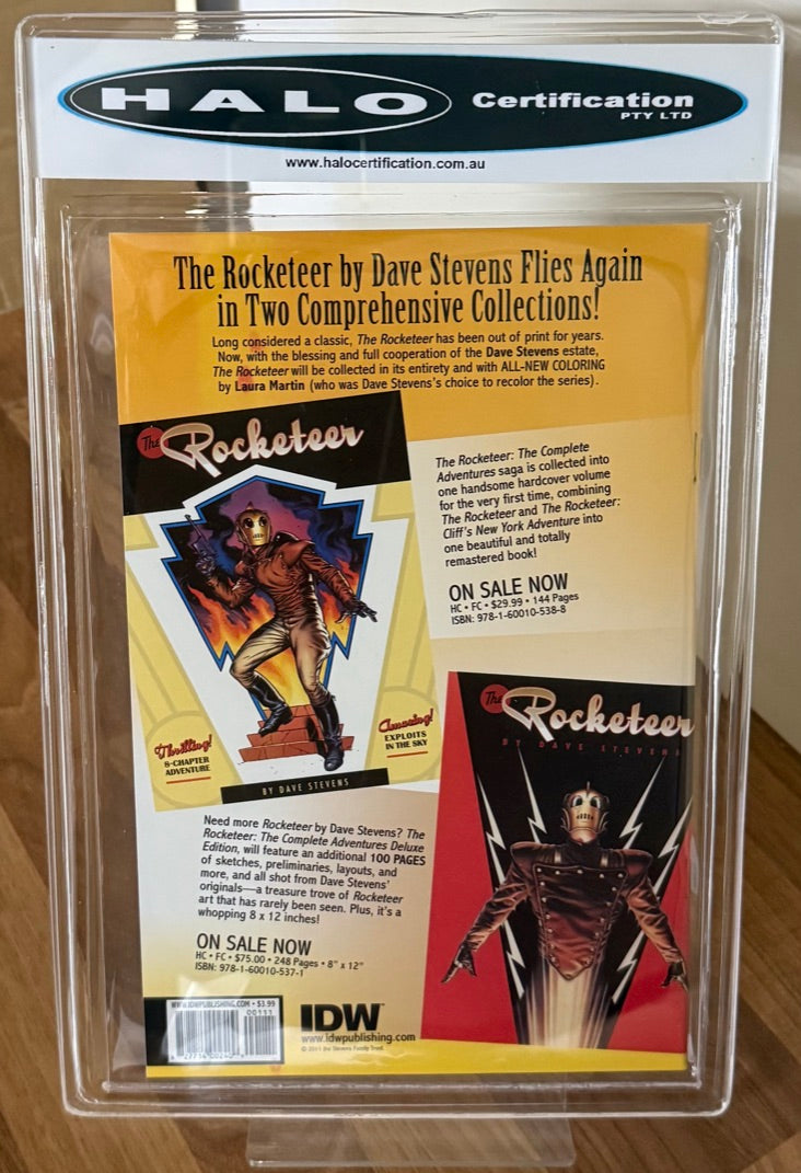 ROCKETEER ADVENTURES #1 COVER A HALO 9.6 [IDW] WHITE PAGES 2001