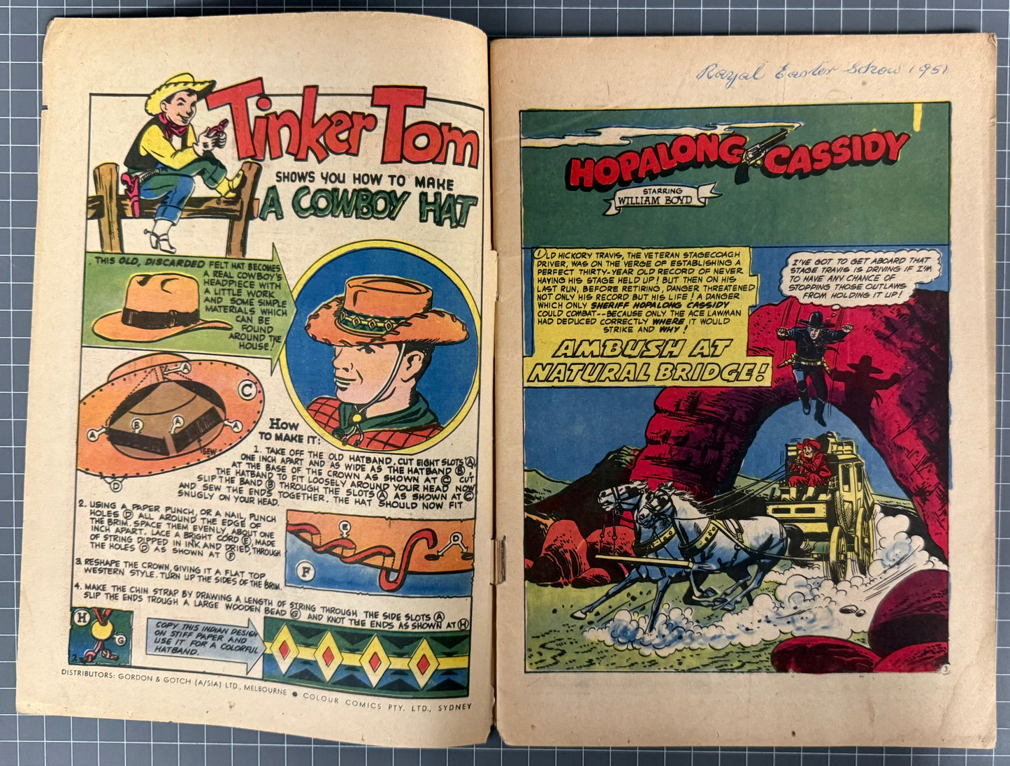 HOPALONG CASSIDY #91 [COLOUR COMICS] AUSTRALIAN PRE-DECIMAL *SCARCE* 1957