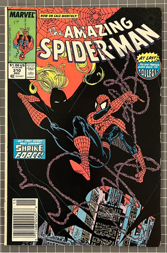 THE AMAZING SPIDER-MAN #310 [MARVEL COMICS] *TODD MCFARLANE COVER* 1988 VG/FN