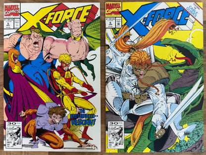 🔑 X-FORCE COMPLETE #1-12 [MARVEL] LOT 12 COMICS *DEADPOOL* 1991-1992 NM