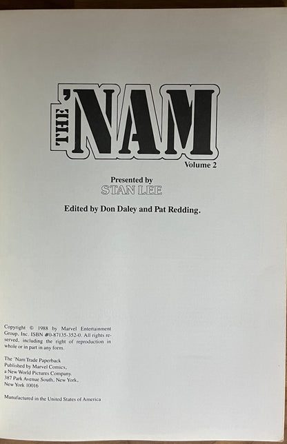 THE NAM VOLUME 2 [MARVEL] TPB COMIC 1988 VG