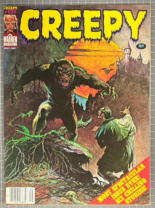 🔑 CREEPY #131 [WARREN] *FRANK FRAZETTA COVER* HORROR COMIC MAGAZINE 1981 VF+