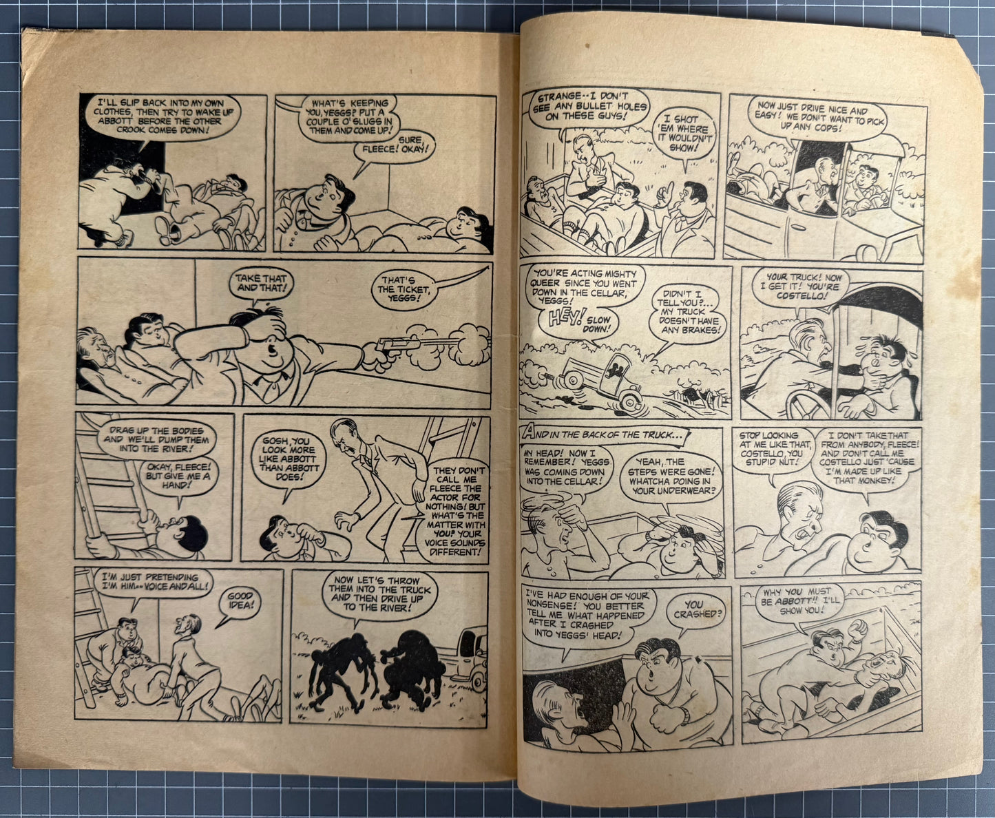 ABBOTT AND COSTELLO #3 (M. RUBIN) AUSTRALIAN PRE-DECIMAL COMIC 1955