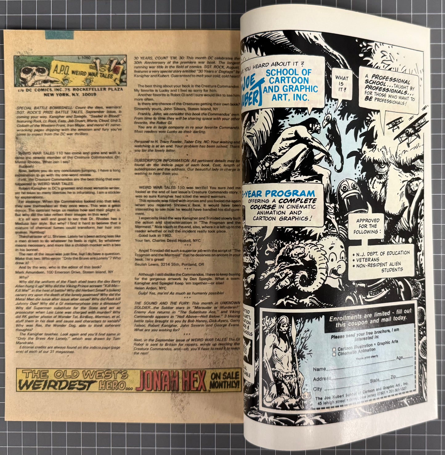 WEIRD WAR TALES: STARRING THE CREATURE COMMANDOS! #114 [DC] HITLER COVER 1982