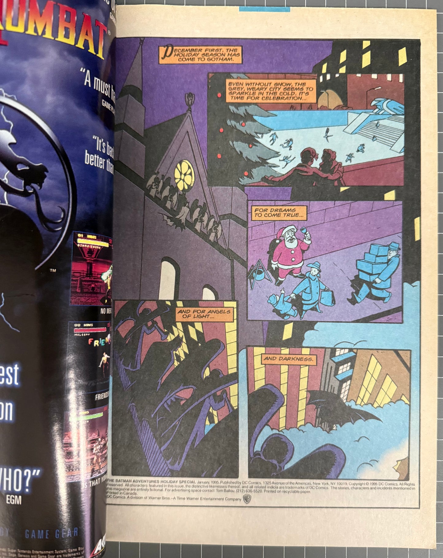 🔑 THE BATMAN ADVENTURES HOLIDAY SPECIAL #1 [DC] *HARLEY QUINN* COMIC 1995 VF-