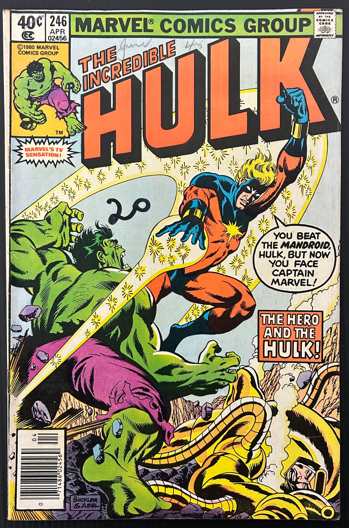 THE INCREDIBLE HULK #246 [MARVEL COMICS] NEWSSTAND 1980 FN-