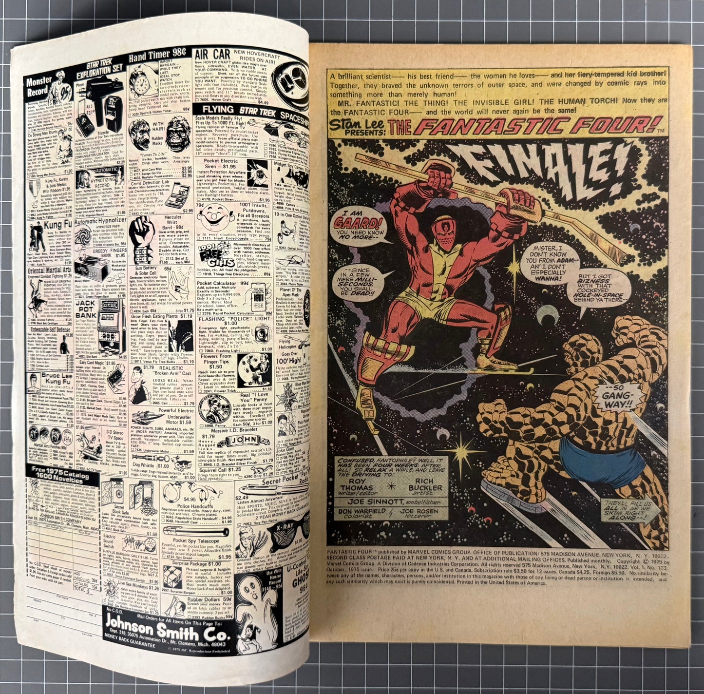 FANTASTIC FOUR #163 [MARVEL COMICS] 1975 VG/FN