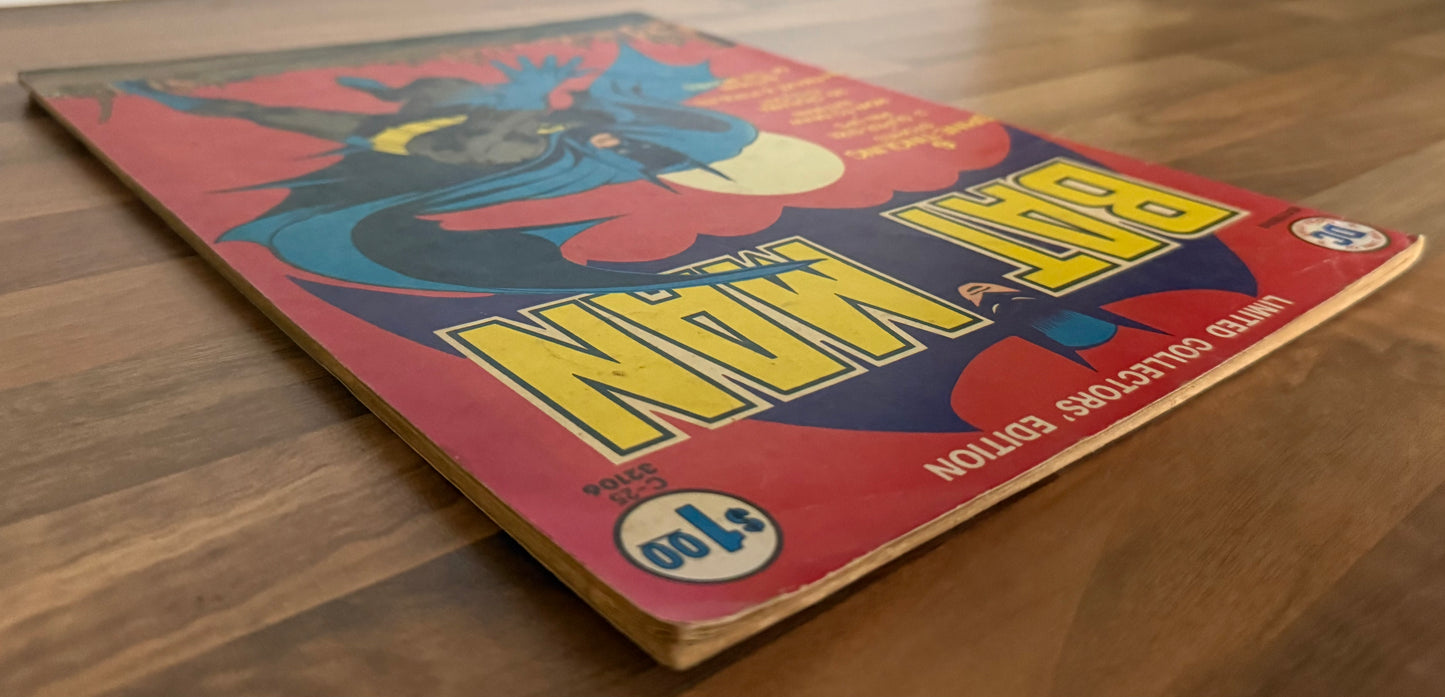 🔑 LIMITED COLLECTOR'S EDITION #C-25: BATMAN [DC] TREASURY COMIC 1974 VG+
