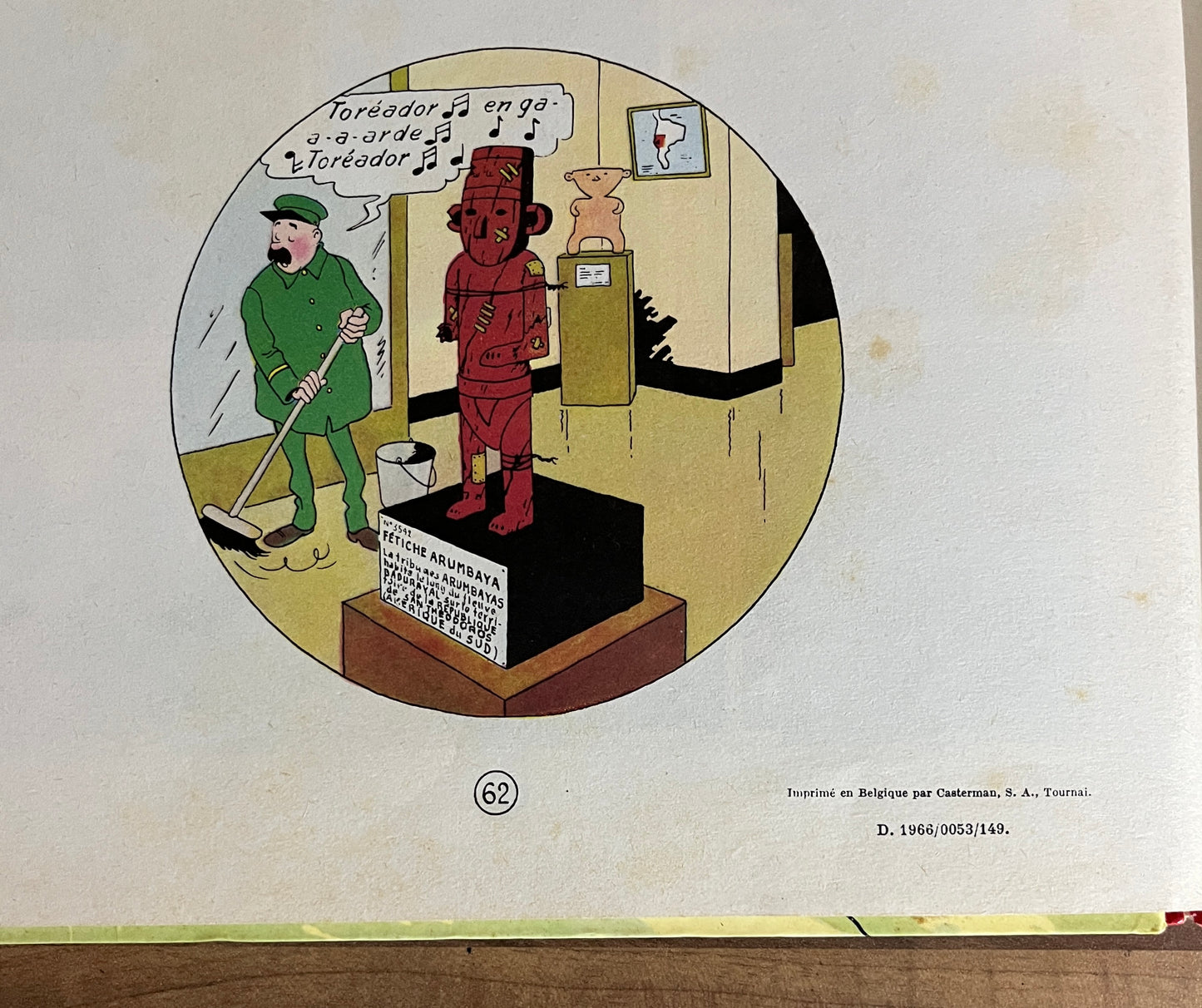 Les Aventures de Tintin L'Oreille Cassee, Casterman, French, Hardcover