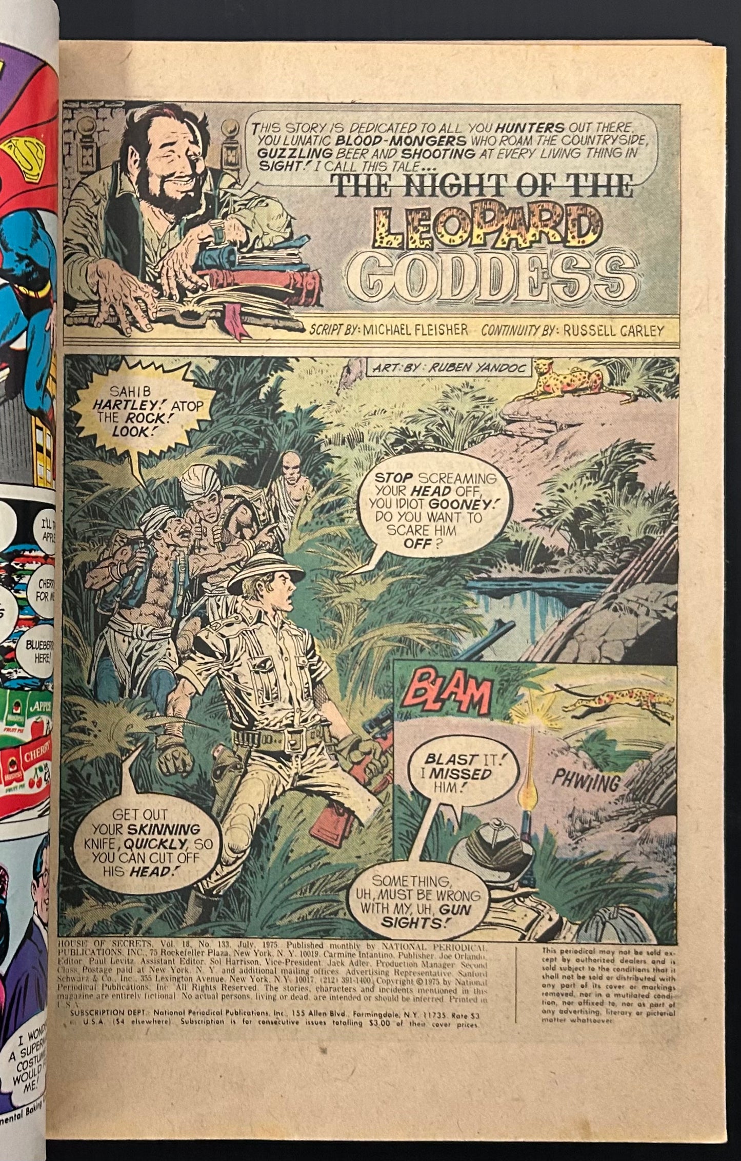 HOUSE OF SECRETS #133 [DC] COMIC 1975 VG-