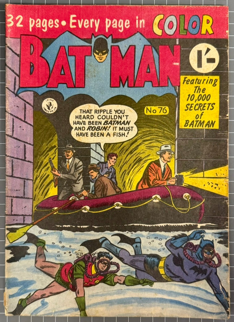 BATMAN #76 [COLOUR COMICS] AUSTRALIAN PRE-DECIMAL *SCARCE* 1956