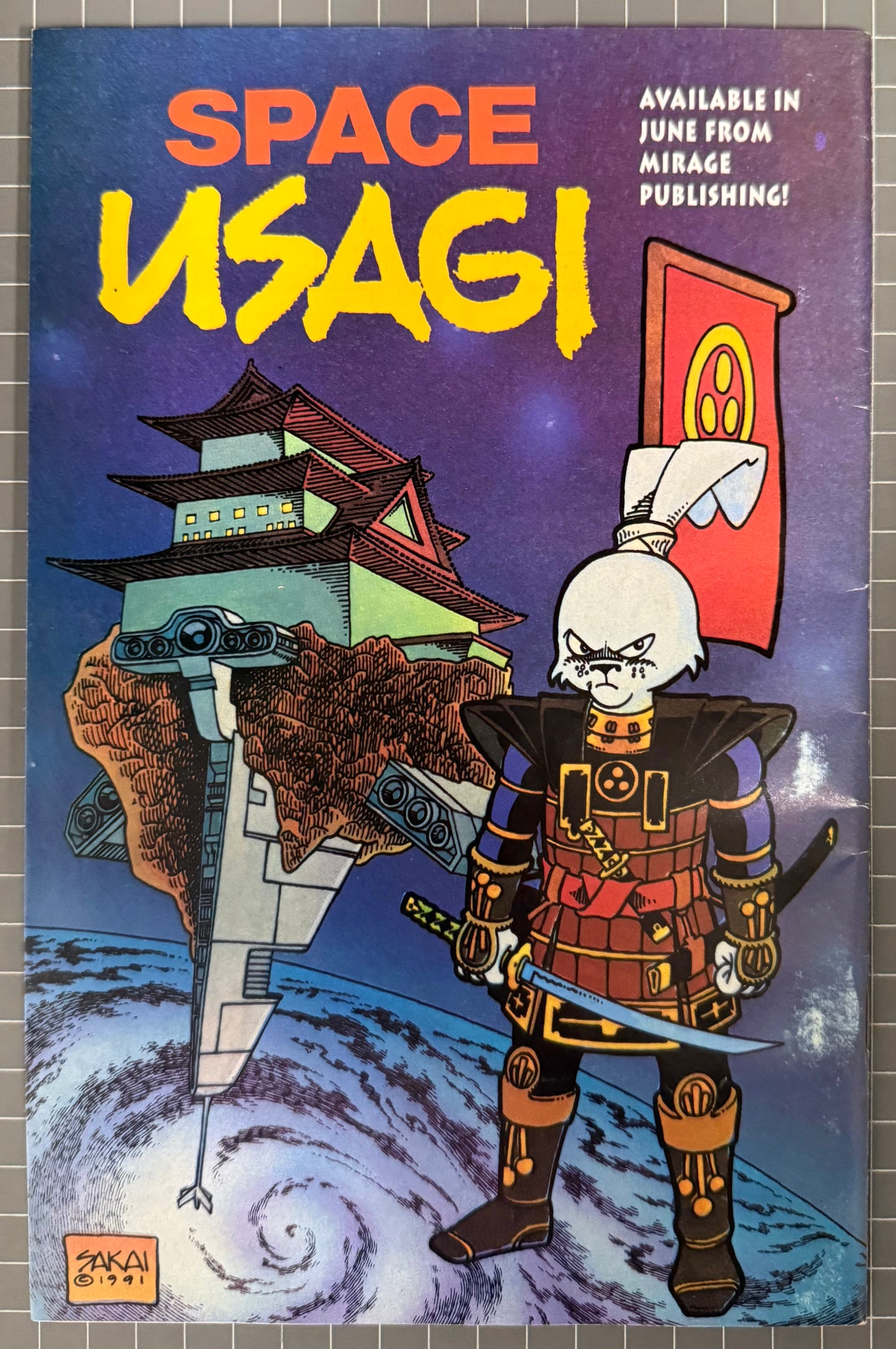 🔑 TEENAGE MUTANT NINJA TURTLES #47 (TMNT) [MIRAGE] *1ST APP. SPACE USAGI* 1992 FN+