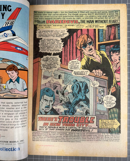 DAREDEVIL #134 [MARVEL COMICS] NEWSSTAND 1976 FN+