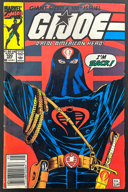 🔑 G.I. JOE: A REAL AMERICAN HERO #109 [MARVEL COMICS] DIRECT *1ST APP. COUNTDOWN* 1991 VG/FN