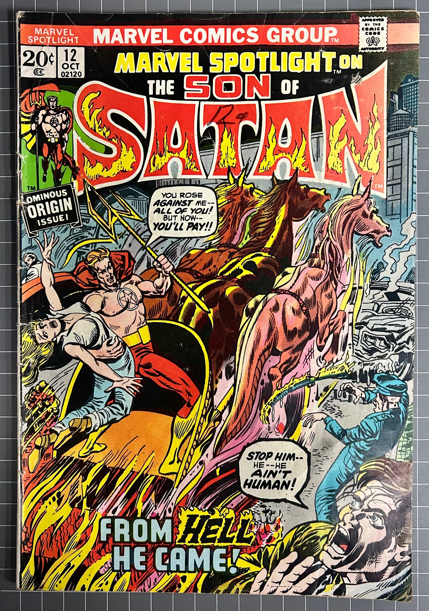 MARVEL SPOTLIGHT #12 [MARVEL COMICS] DIRECT 1973 GD+