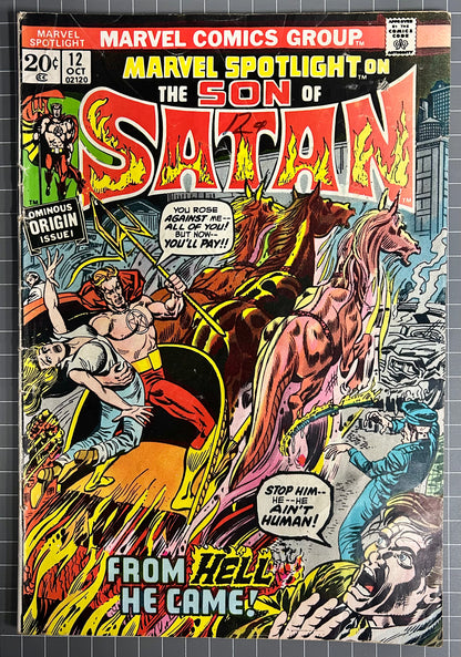 MARVEL SPOTLIGHT #12 [MARVEL COMICS] DIRECT 1973 GD+