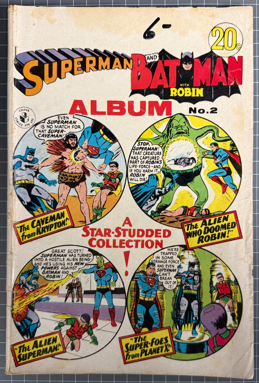 🔑 SUPERMAN AND BATMAN ALBUM #2 [COLOUR COMICS] AUSTRALIAN 1968