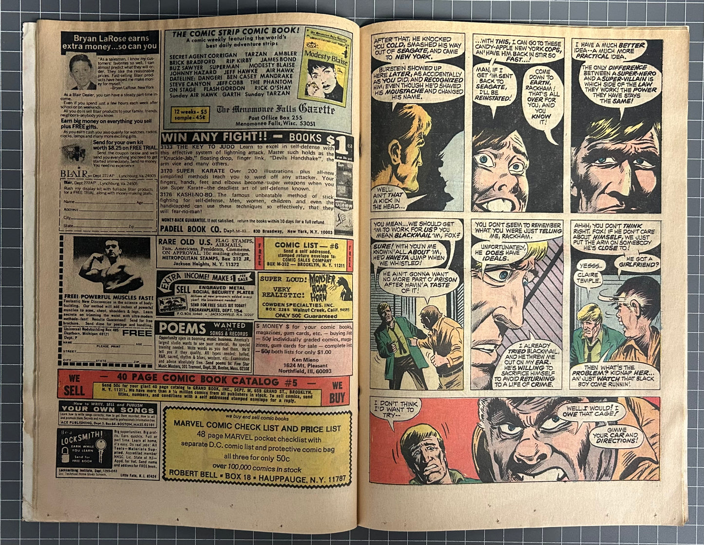 HERO FOR HIRE #14 [MARVEL COMICS] *LUKE CAGE* DIRECT 1973
