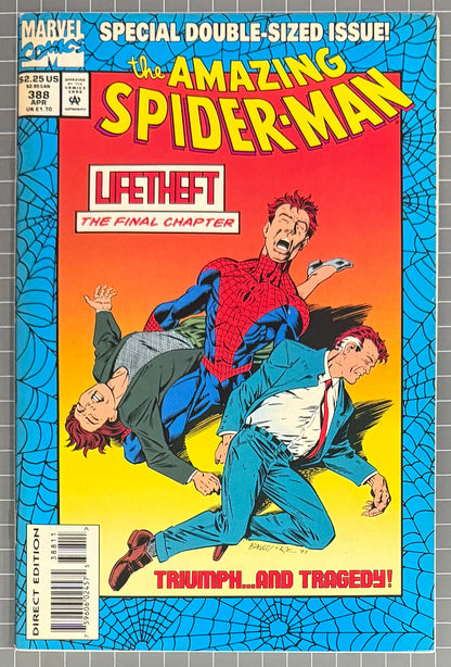 🔑 AMAZING SPIDER-MAN #388 [MARVEL COMICS] DIRECT 1994 VF-