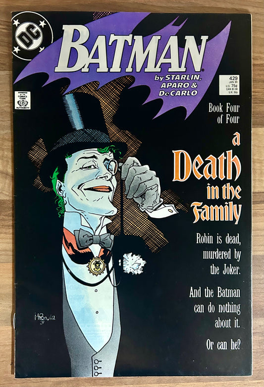 BATMAN #429 [DC COMICS] DIRECT 1989 VF