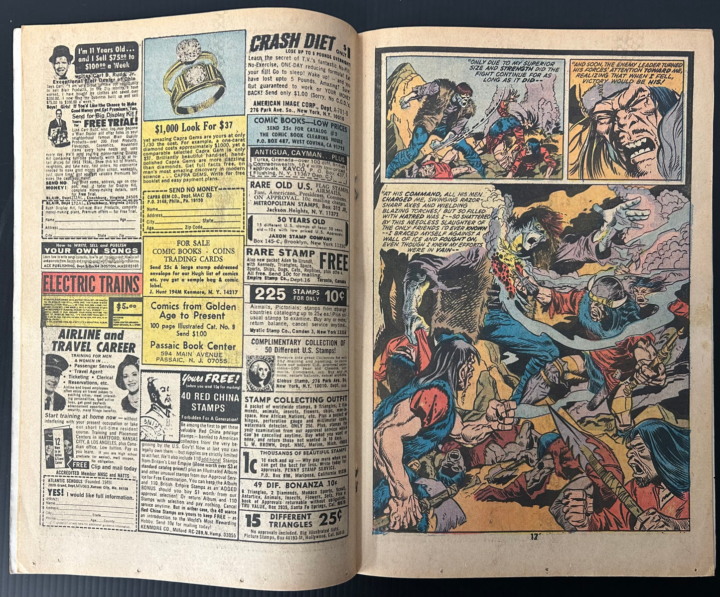 FRANKENSTEIN #4 [MARVEL COMICS] DIRECT 1973 FN