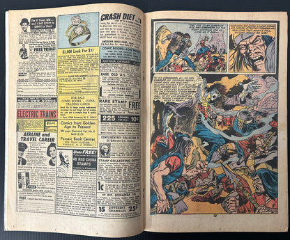 FRANKENSTEIN #4 [MARVEL COMICS] DIRECT 1973 FN