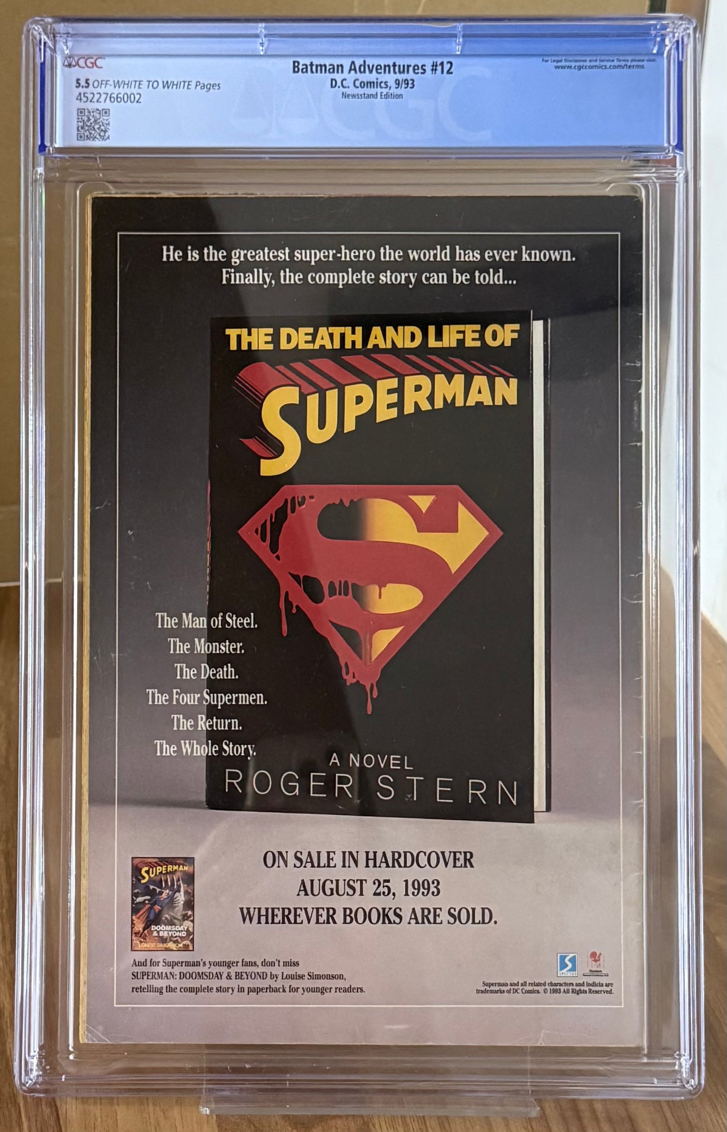 🔑 BATMAN ADVENTURES #12 CGC 5.5 [DC] COMIC **1ST APPEARANCE HARLEY QUINN** 1993