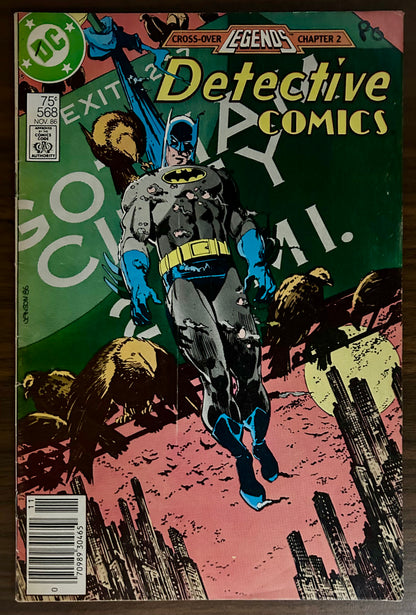 DETECTIVE COMICS #568 [DC COMICS] NEWSSTAND 1986 VG/FN