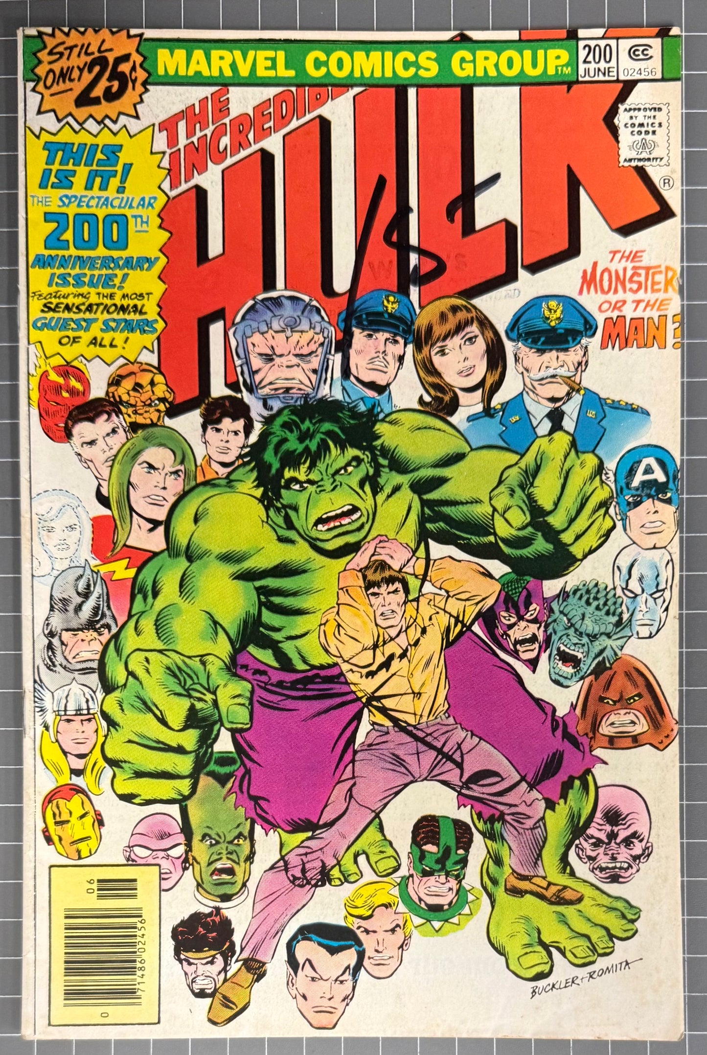 🔑 THE INCREDIBLE HULK #200 [MARVEL COMICS] NEWSSTAND 1976 FN