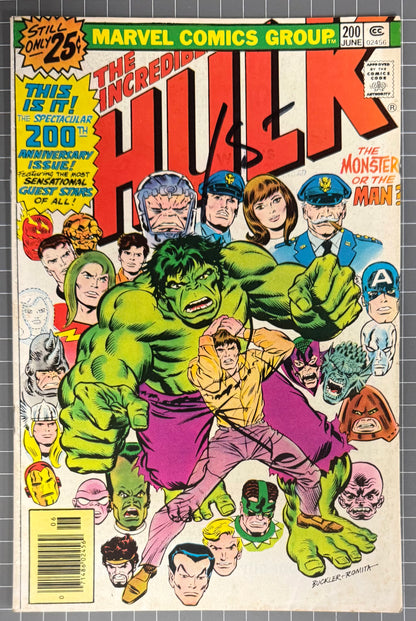 🔑 THE INCREDIBLE HULK #200 [MARVEL COMICS] NEWSSTAND 1976 FN
