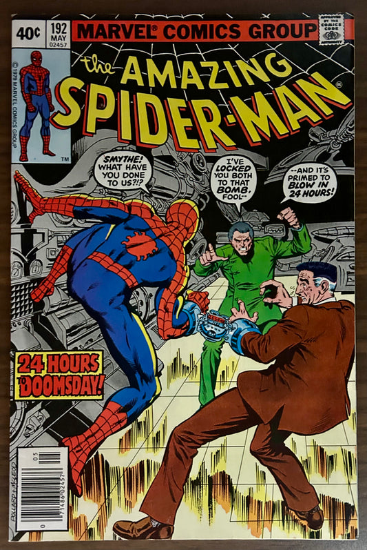 🔑 THE AMAZING SPIDER-MAN #192 [MARVEL COMICS] *SPENCER SMYTHE DEATH* 1979 VF