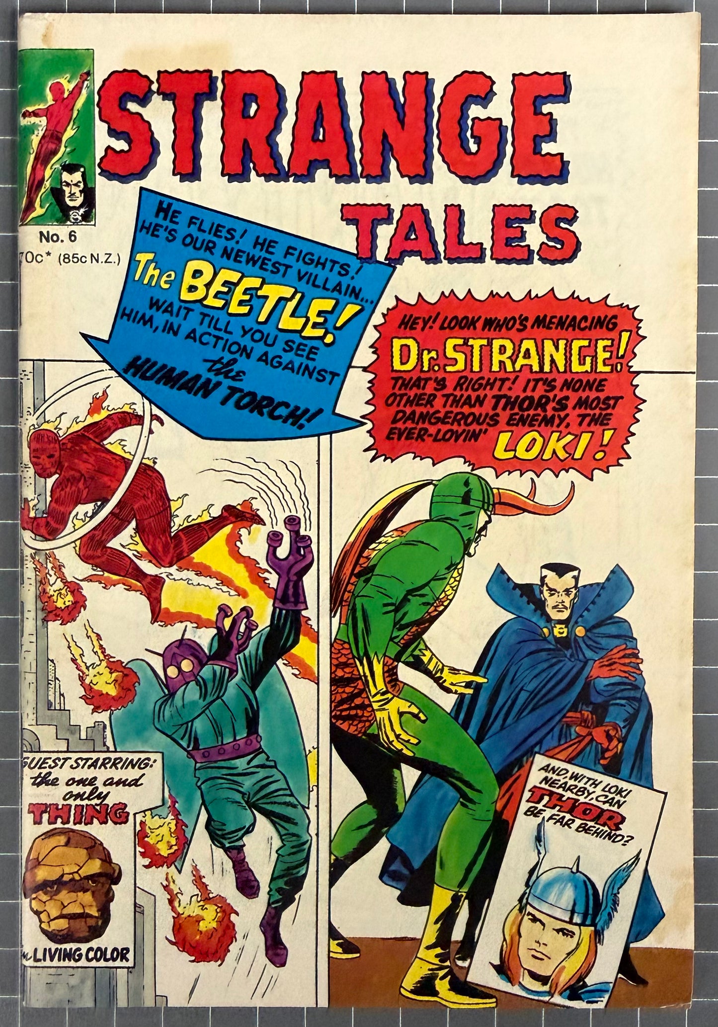 🔑 STRANGE TALES #6 [YAFFA PUBLISHING] *1ST BEETLE* AUSTRALIAN DIGEST COMIC 1980
