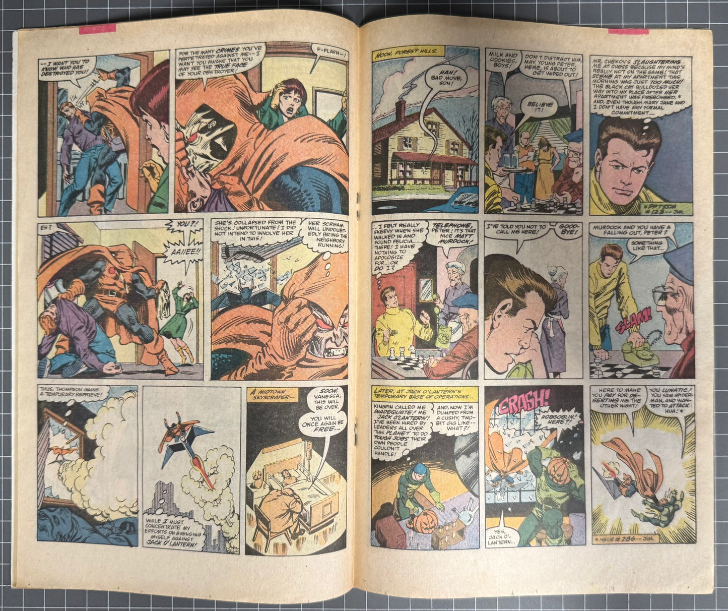 THE AMAZING SPIDER-MAN #288 [MARVEL COMICS] *GANG OF WAR PART 5* 1987 VG/FN