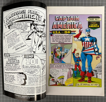 🔑 MARVEL MILESTONE EDITION: CAPTAIN AMERICA COMICS #1 *JACK KIRBY* 1995