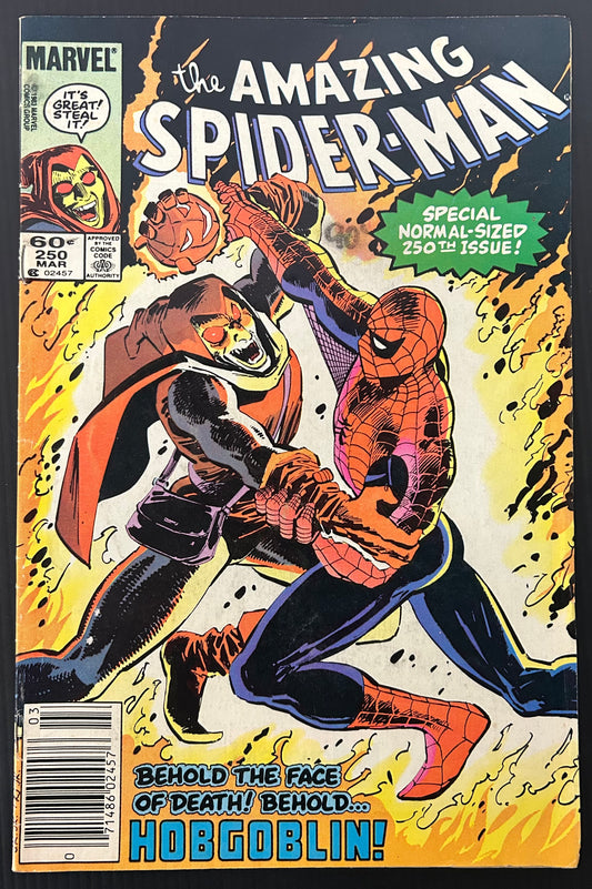 🔑 AMAZING SPIDER-MAN #250 [MARVEL COMICS] *COVER ART FT. HOBGOBLIN* 1984 VG+