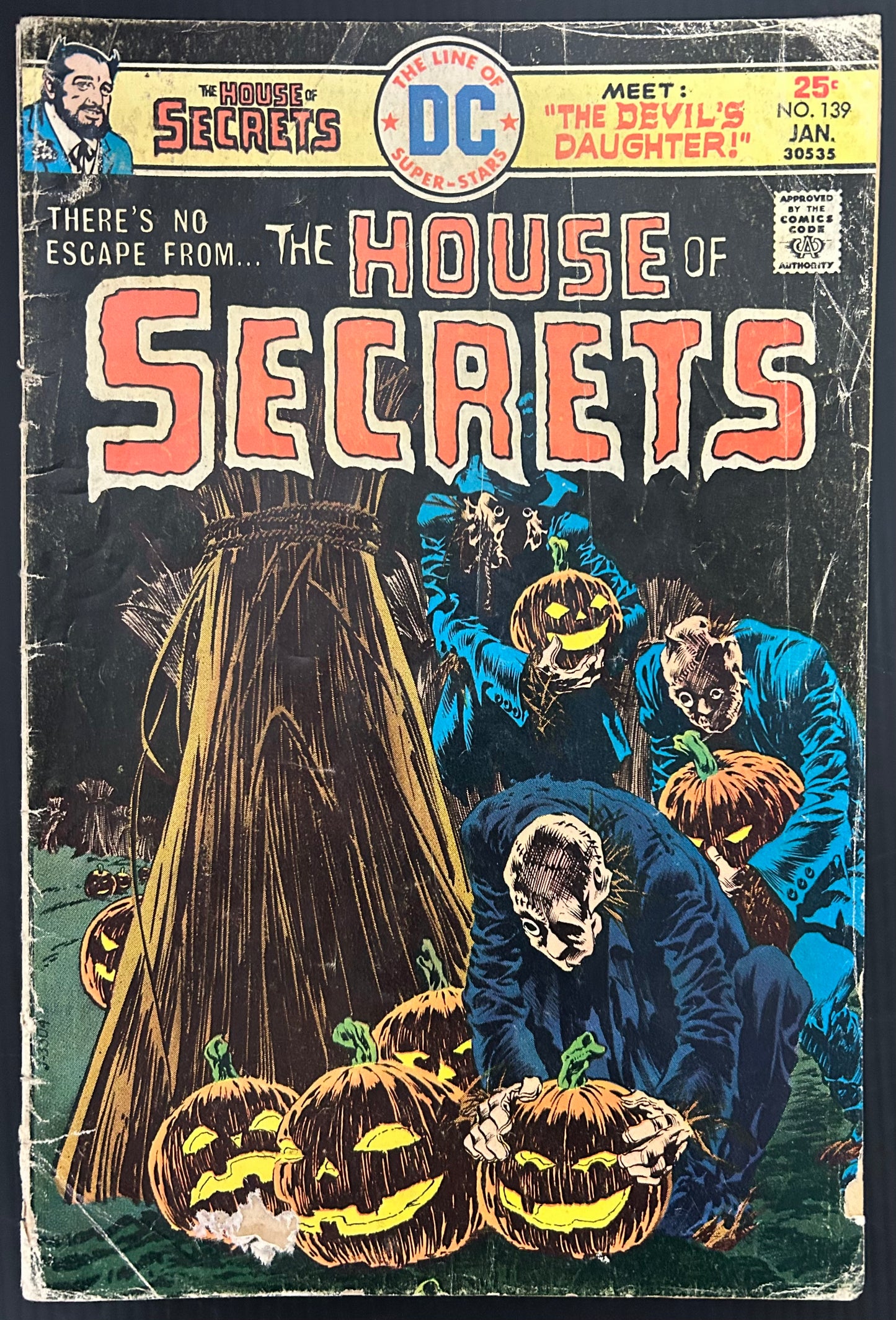 🔑 HOUSE OF SECRETS #139 [DC] COMIC *BERNIE WRIGHTSON COVER* 1976 GD-